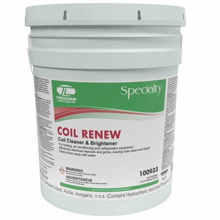 THEOCHEM COIL RENEW - 5 GL PAIL, Coil Cleaner & Brightener 100933-99990-1P